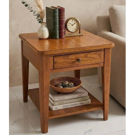 P2808-22 : Bàn Phụ , Bàn Trang Trí Góc - Màu Nâu Hạt Dẻ